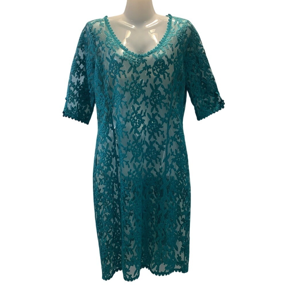 Loobie's Story Teal Lace Dress